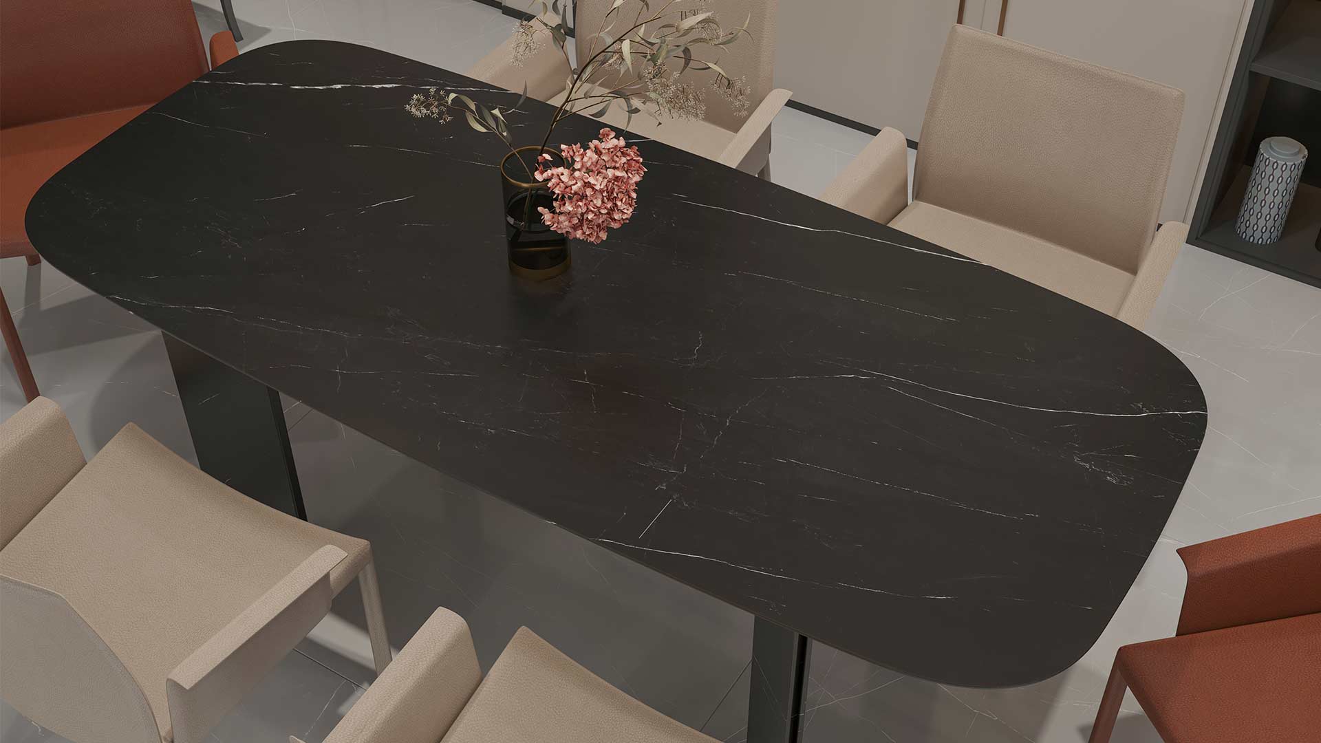 کاشی و سرامیک مهسرام | Pietra black table
